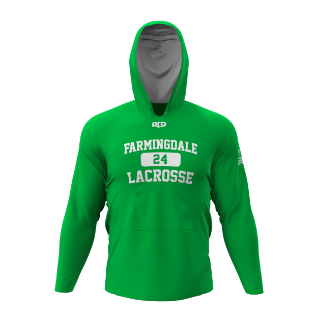 Picture of Green Sublimated Hooded Sweatshirt - Farmingdale