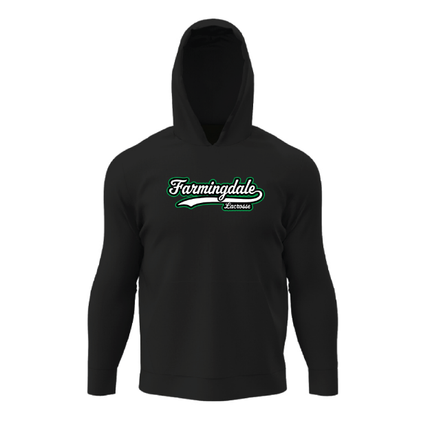 Picture of Black Cotton Hooded Sweatshirt- Farmingdale