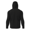 Picture of Black Cotton Hooded Sweatshirt  - Heat LC